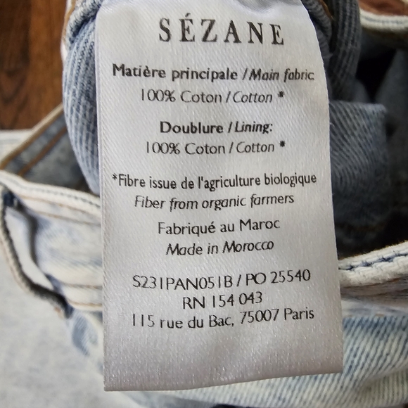 Sezane Le Crop Bleach Jeans - Picture 10 of 10